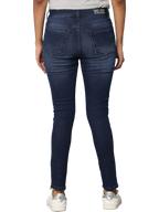 Women's Dark Indigo High Rise Skinny Fit Jeans