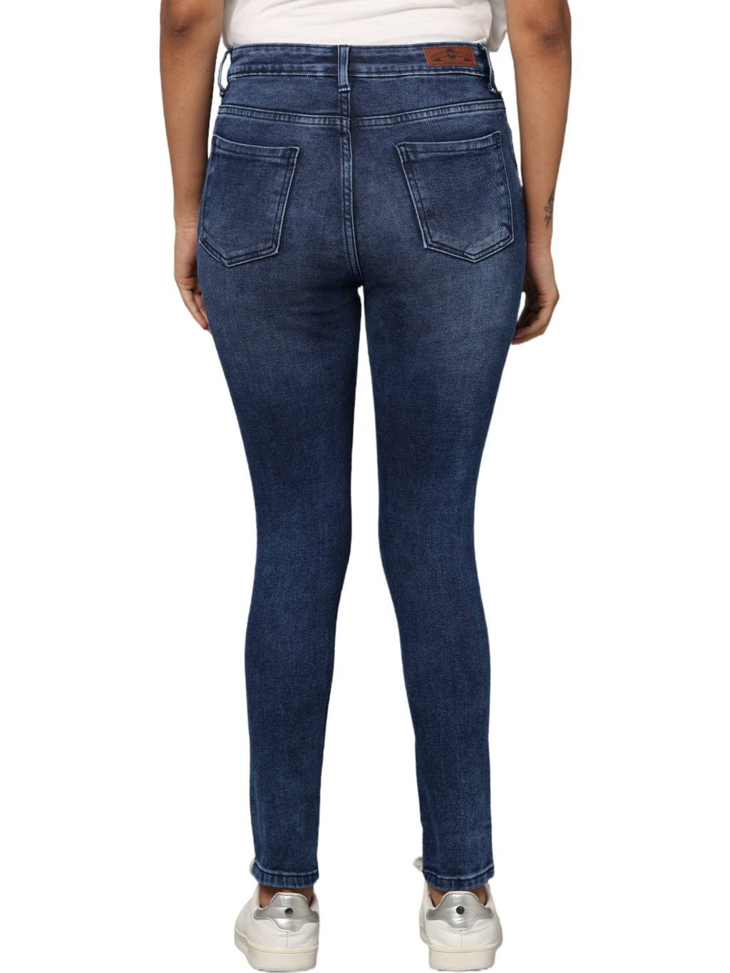 Women's Dark Blue High Rise Skinny Fit Jeans