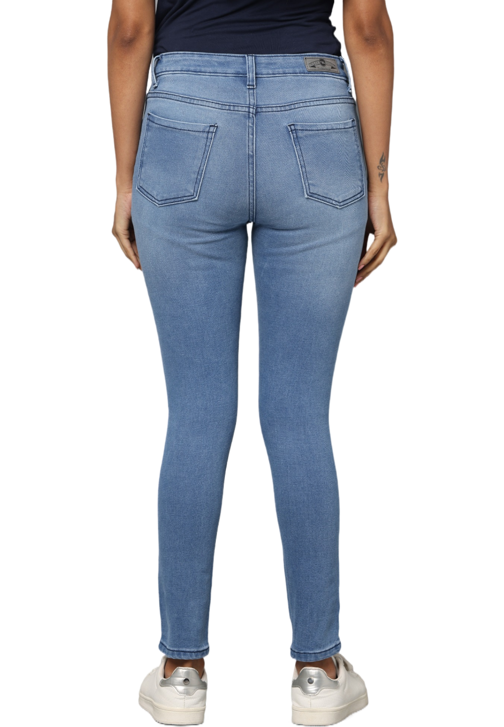 Women's Skinny Jeans, Distressed Denim, Stretch Fit, Blue