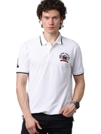 Men's Classic Half Sleeves White Polo T-Shirt
