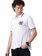 Men's Classic Half Sleeves White Polo T-Shirt