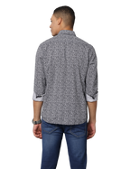 Men's Slim Fit Printed Full Sleeve Casual Shirt