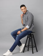 Men's Slim Fit Printed Full Sleeve Casual Shirt