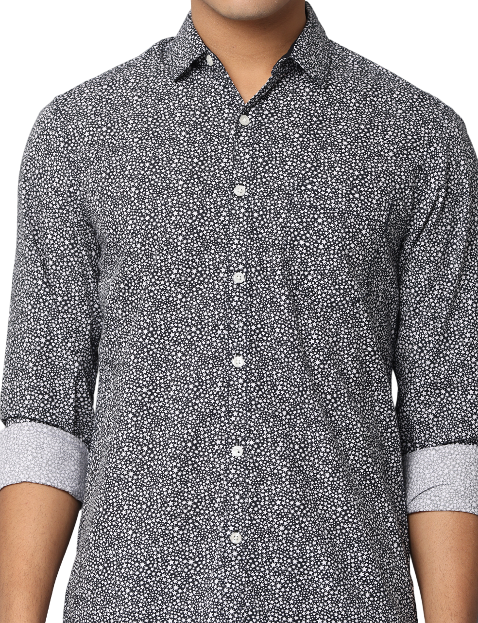 Men's Slim Fit Printed Full Sleeve Casual Shirt