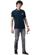 Men's Grey Slim Fit Strechable Faded Denim Jeans