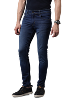 Men's Indigo Blue Slim Fit Strechable Denim Jeans