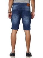 Men's Dark Indigo Slim Fit Strechable Denim Shorts