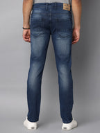 Men's Indigo Slim Fit Stretchable Jeans