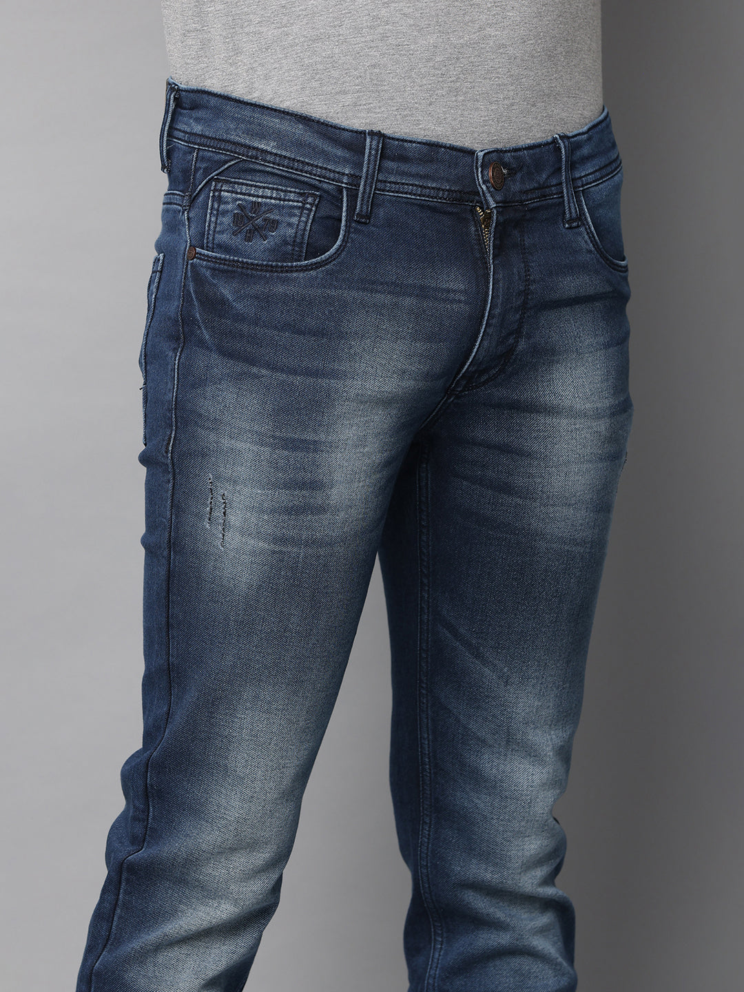 Men's Indigo Slim Fit Stretchable Jeans