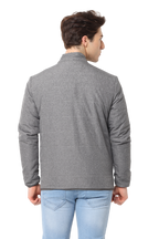 Men's Slim fit Full Sleeve Puffer Jacket, Light Grey