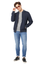 Men's Slim fit Windbreaker Jacket, Navy Blue