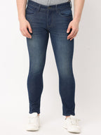 Men's Dark Blue Slim Fit Stretchable Jeans