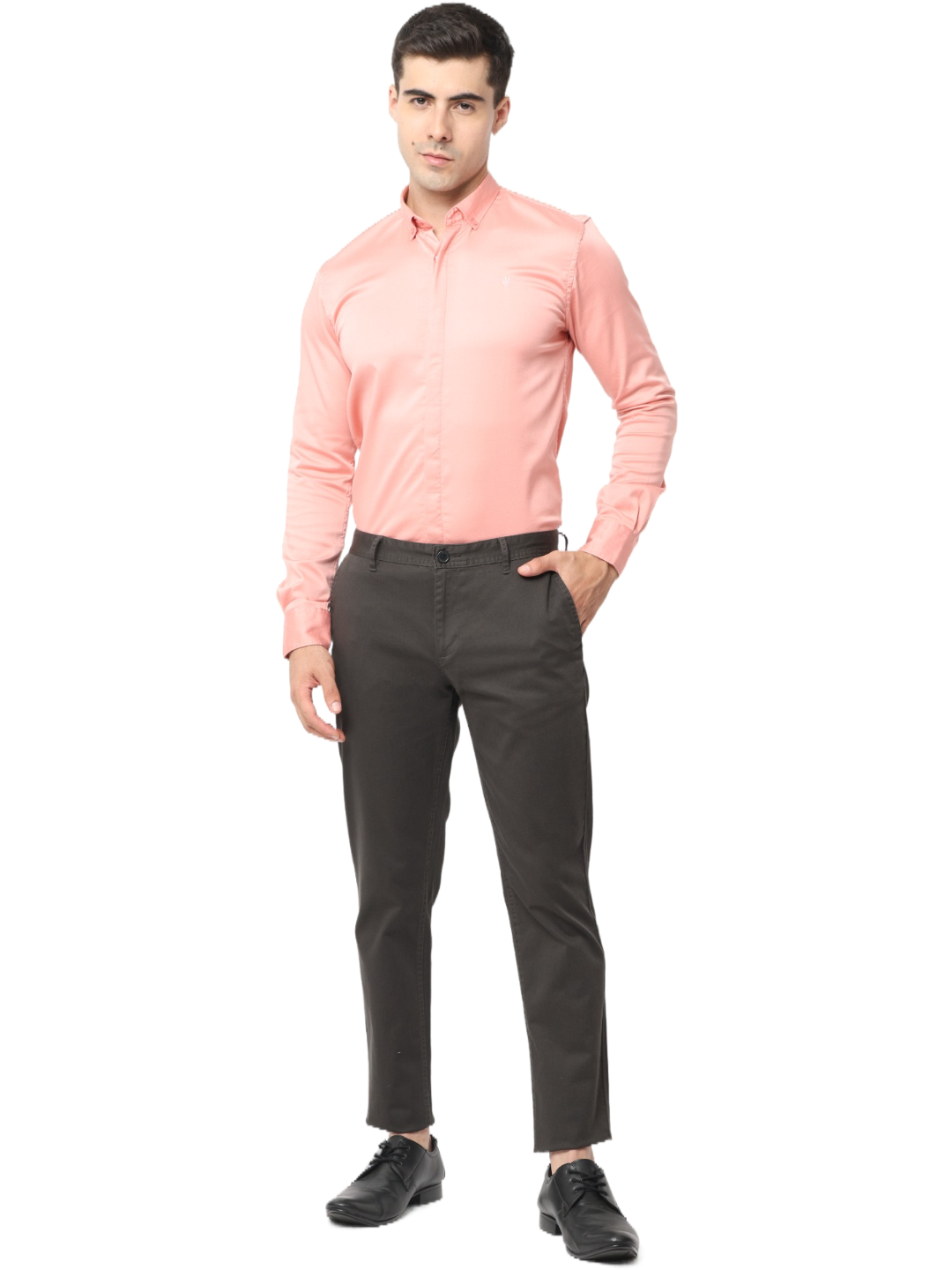 Men's Dark Olive Slim Fit Casual Chino Trouser
