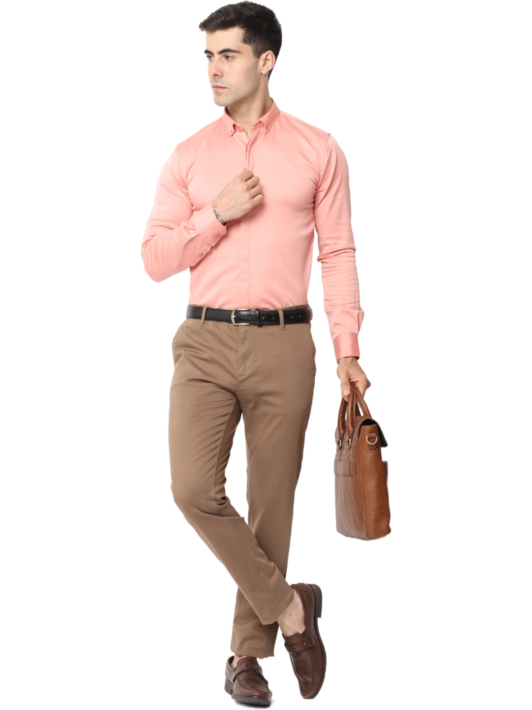 Men's Slim Fit Cotton Chino Pant, Khaki