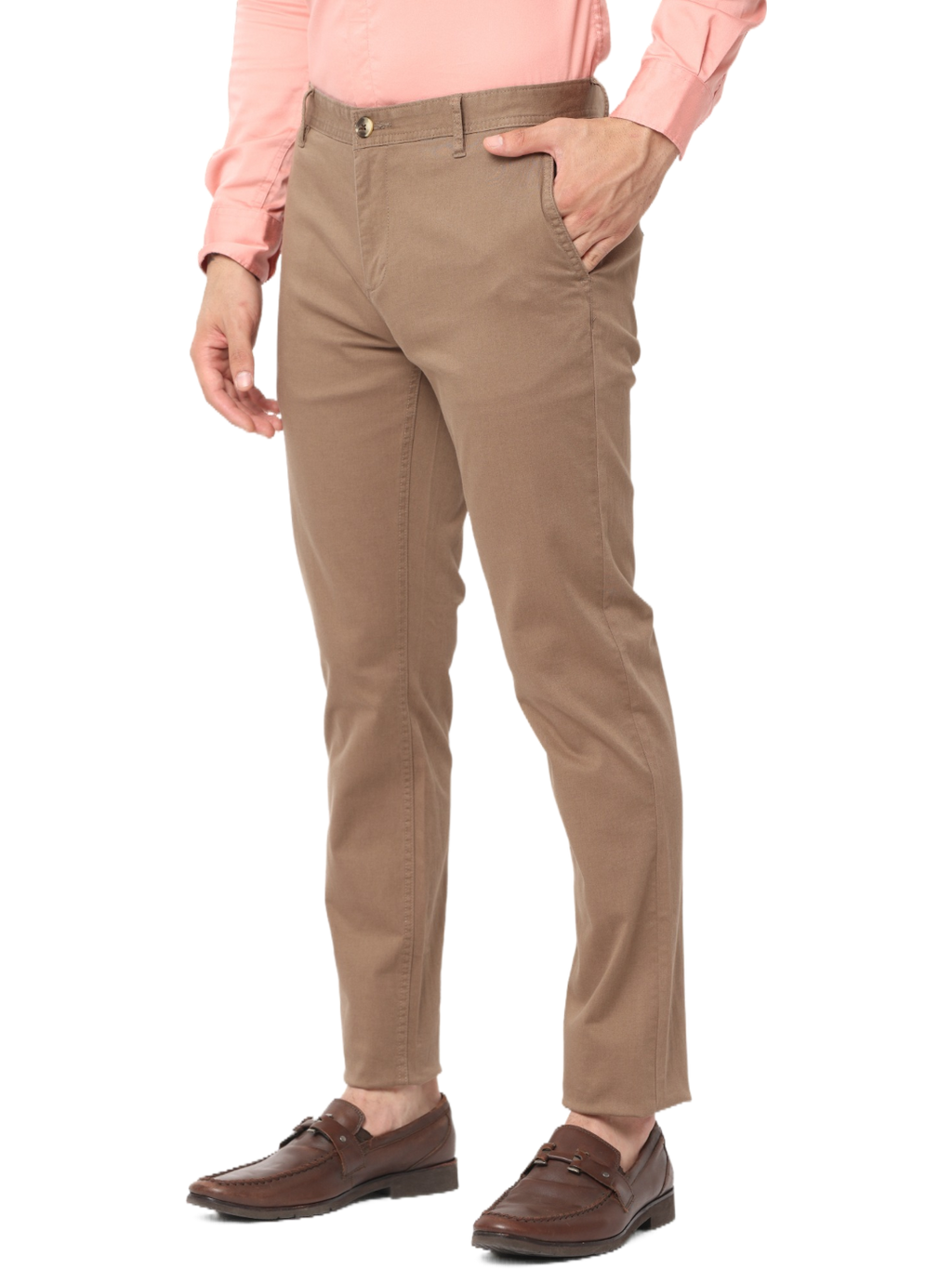 Men's Slim Fit Cotton Chino Pant, Khaki
