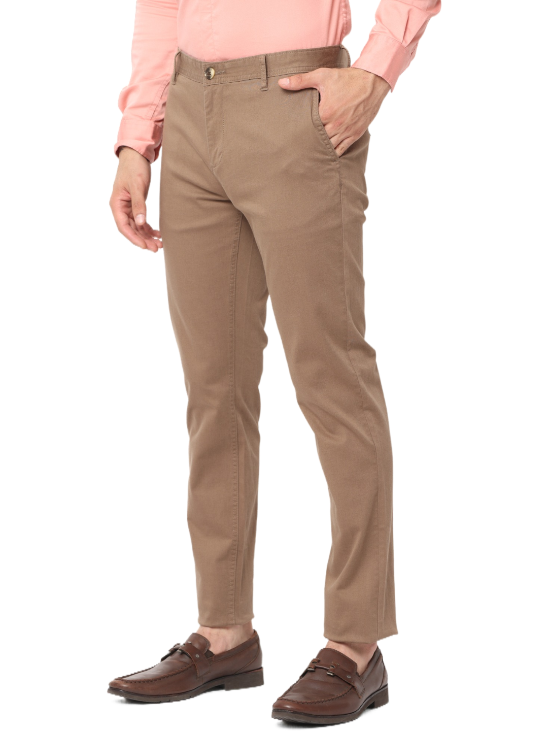 Men's Slim Fit Cotton Chino Pant, Khaki