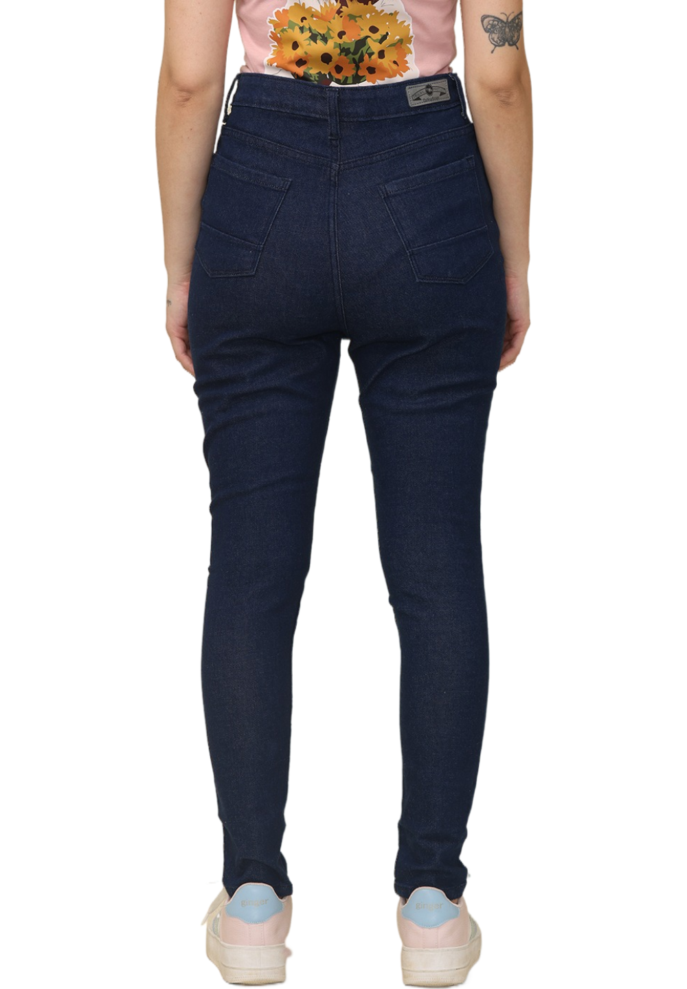 Women's Skinny Fit Mid Rise Core Jeans Trouser, Blue