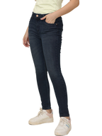 Women's Skinny Fit Mid Rise Light Faded Jeans Trouser, Blue