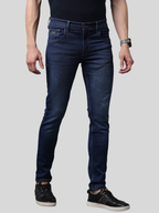 Men's Indigo Blue Slim Fit Strechable Denim Jeans