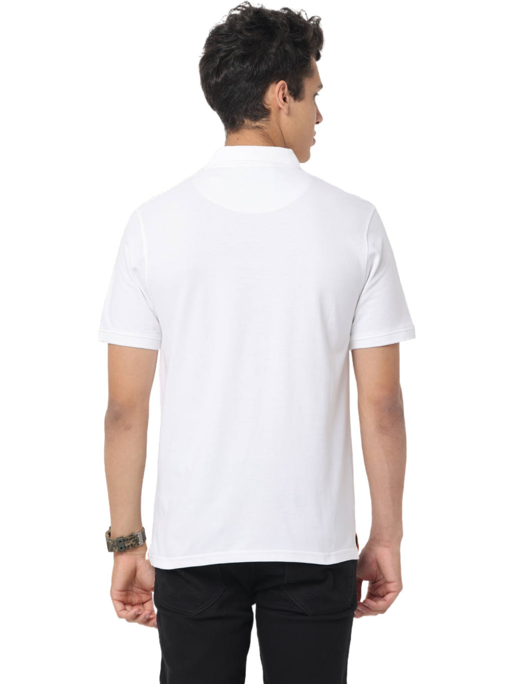 Men's Short Sleeve Polo T-Shirt, White