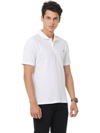 Men's Short Sleeve Polo T-Shirt, White