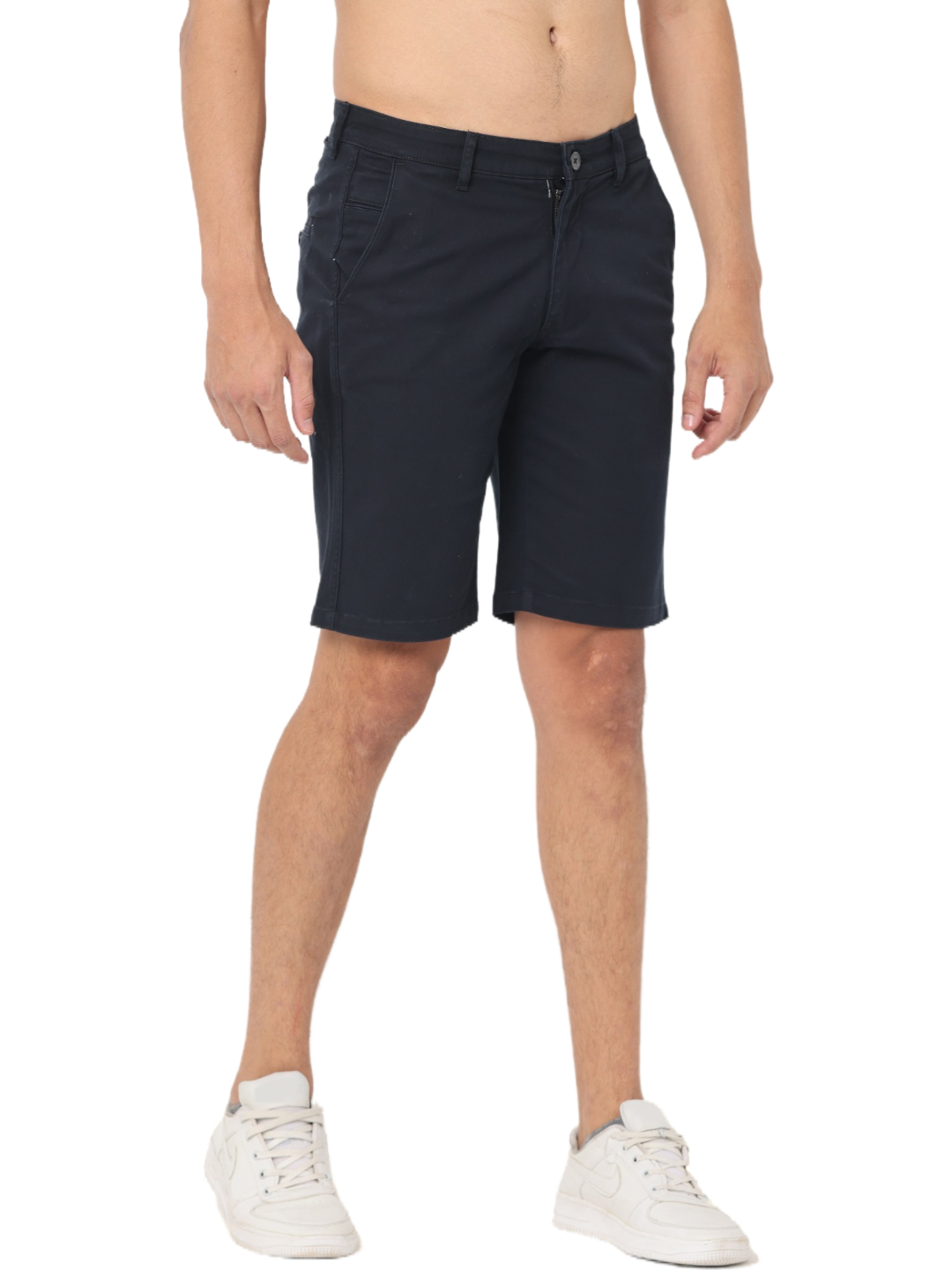 Men's Black Slim Fit Chino Shorts