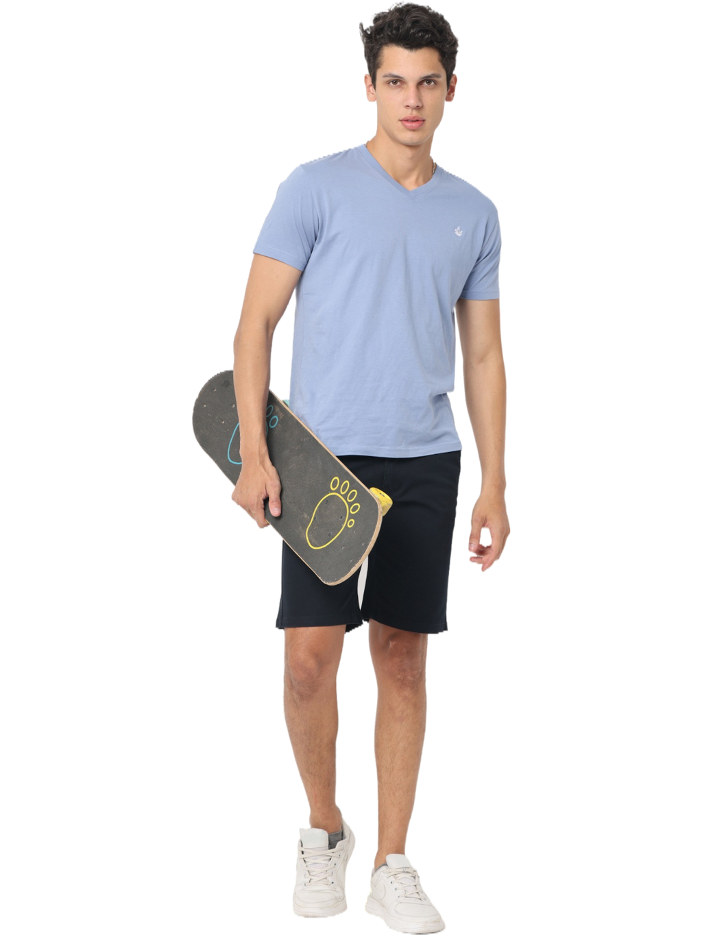 Men's Black Slim Fit Chino Shorts