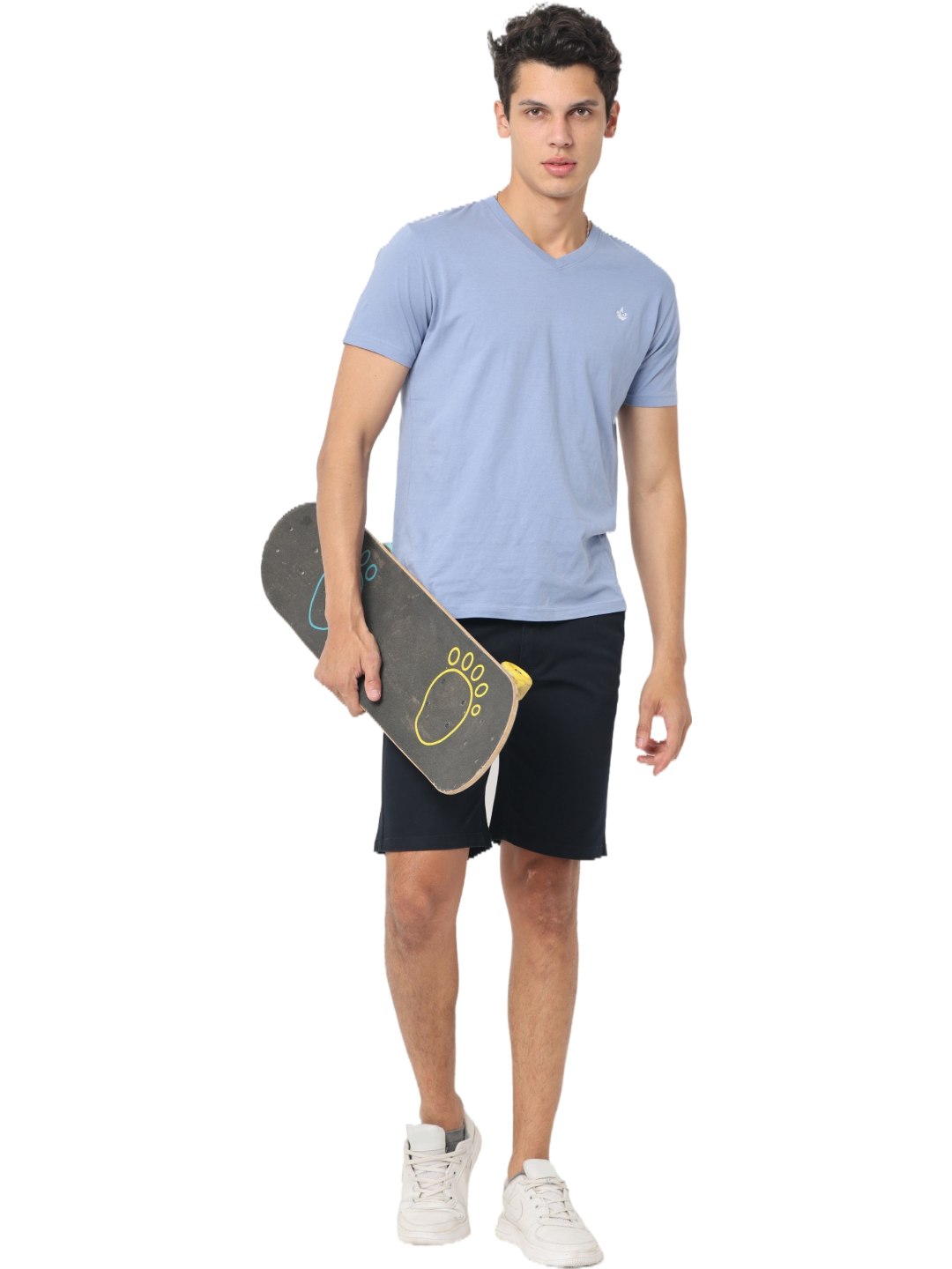 Men's Black Slim Fit Chino Shorts