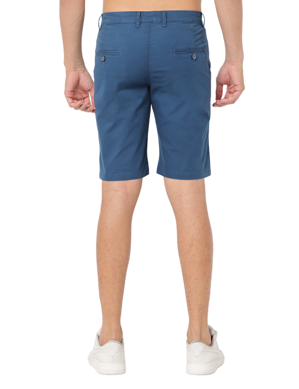 Men's Blue Slim Fit Chino Shorts