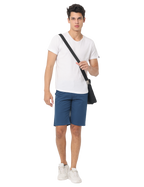 Men's Blue Slim Fit Chino Shorts