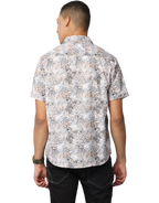 Men's Leopard Print Short Sleeve Casual Shirt