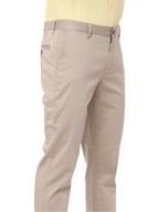 Men's Beige Slim Fit Casual Chino Trouser