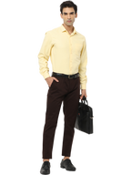 Men's Slim Fit Cotton Chino Pants, Chocolate Brown