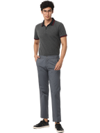 Men's Grey Slim Fit Casual Chino Trouser