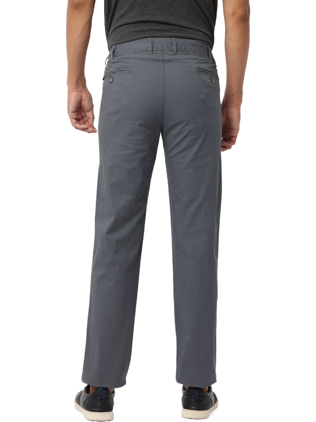 Men's Grey Slim Fit Casual Chino Trouser