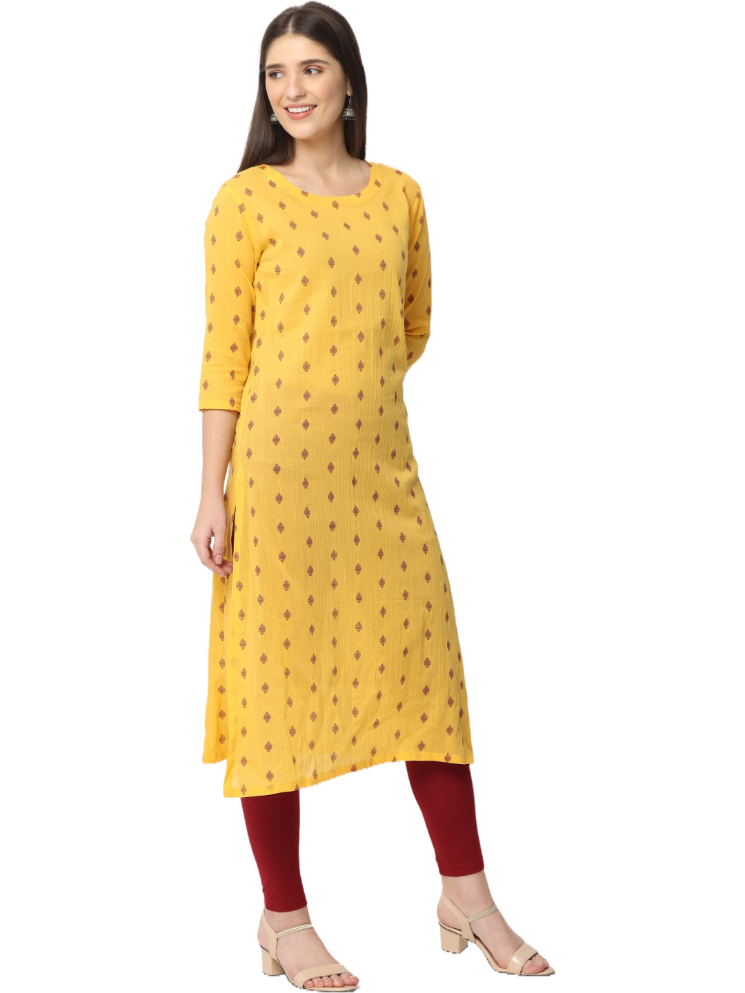 Women's Printed Cotton Kurta Top