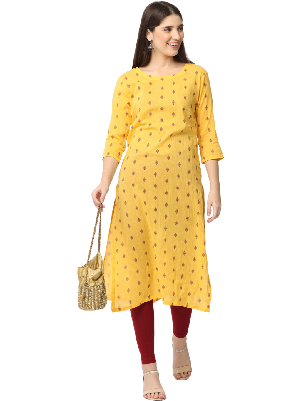 Women's Printed Cotton Kurta Top