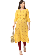 Women's Printed Cotton Kurta Top