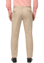 Men's Beige Slim Fit Casual Chino Trouser