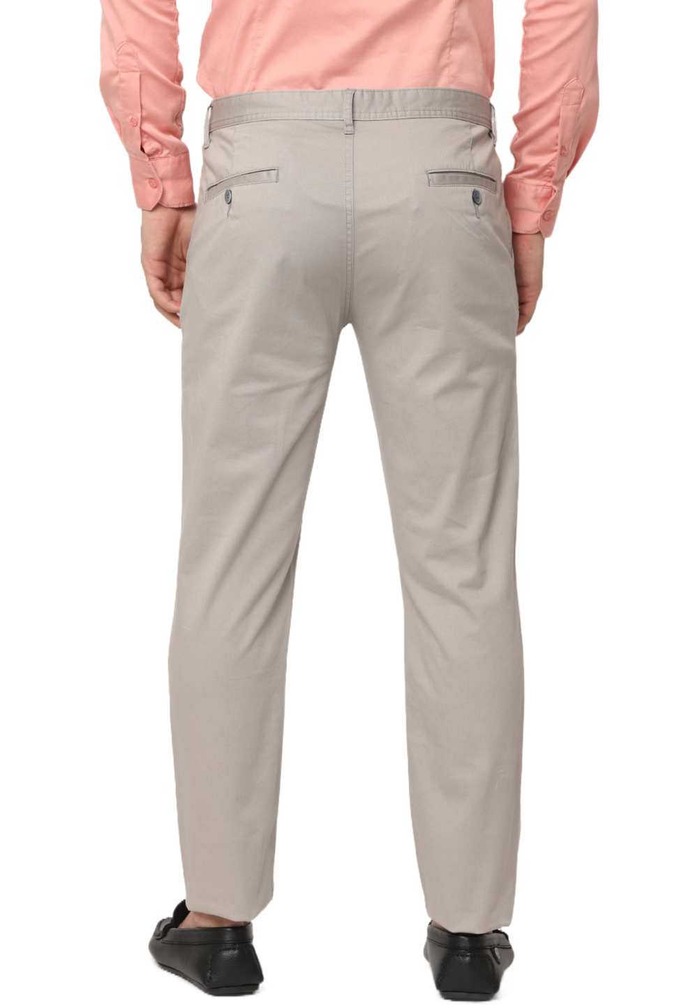 Men's Grey Slim Fit Casual Chino Trouser