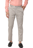 Men's Grey Slim Fit Casual Chino Trouser