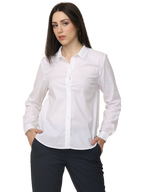 Women's White Slim Fit Cotton Formal Shirt