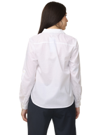 Women's White Slim Fit Cotton Formal Shirt