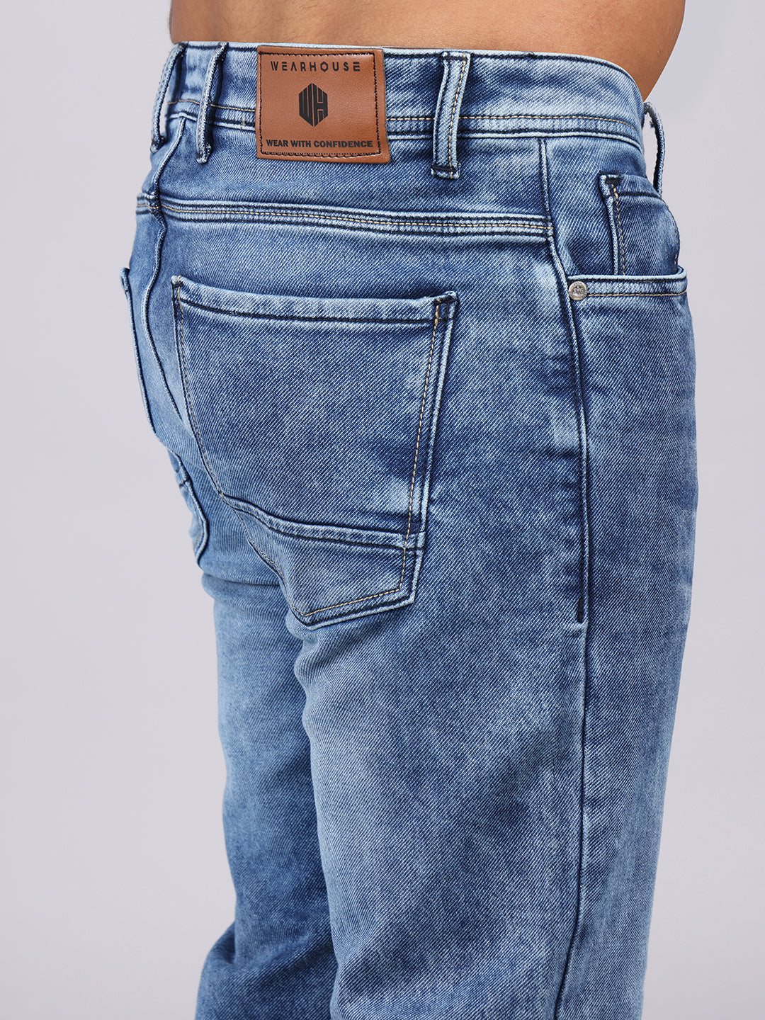 Men’s SS Wash Blue Slim Fit Denim Trouser