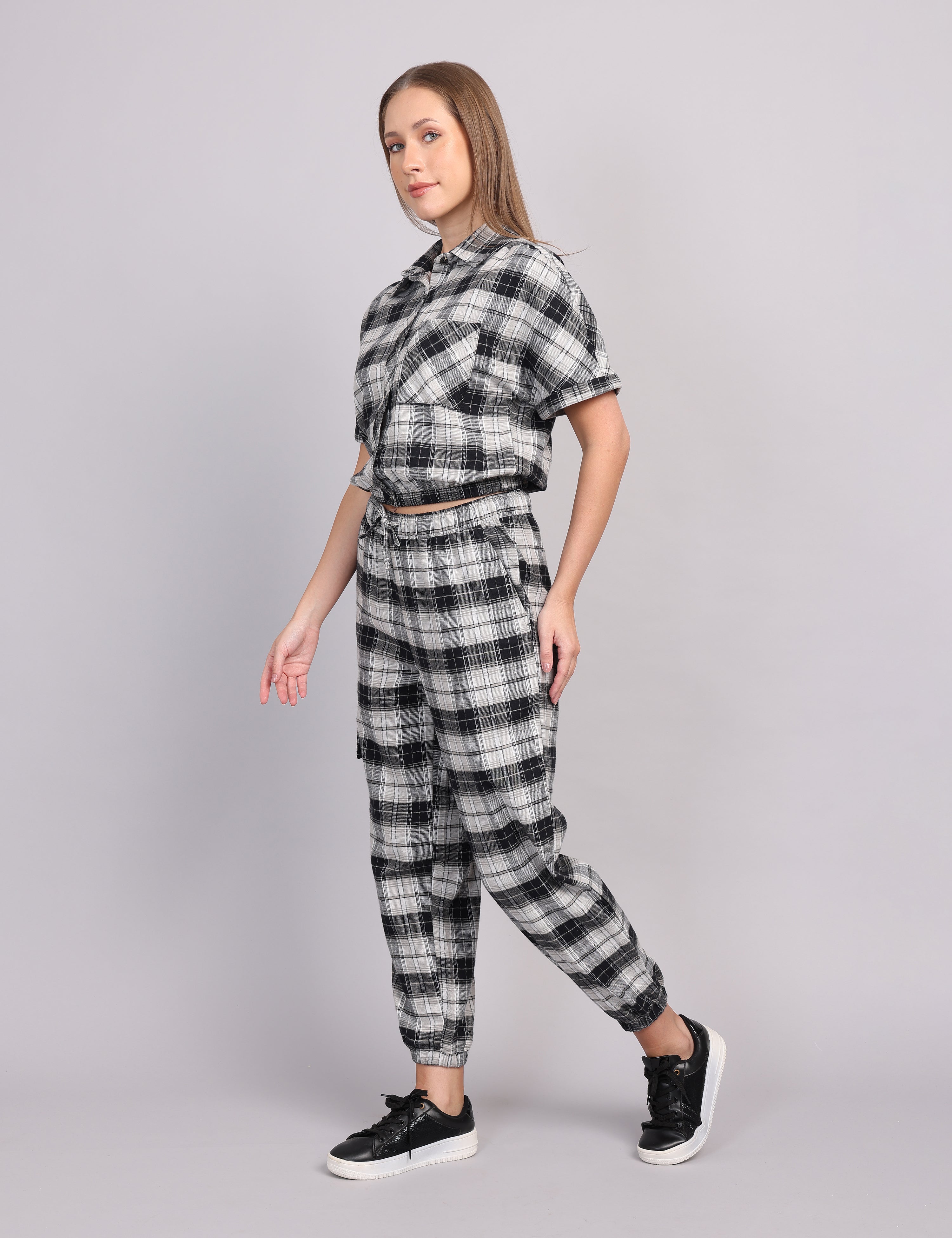 Women’s Grey Flannel Cord Set