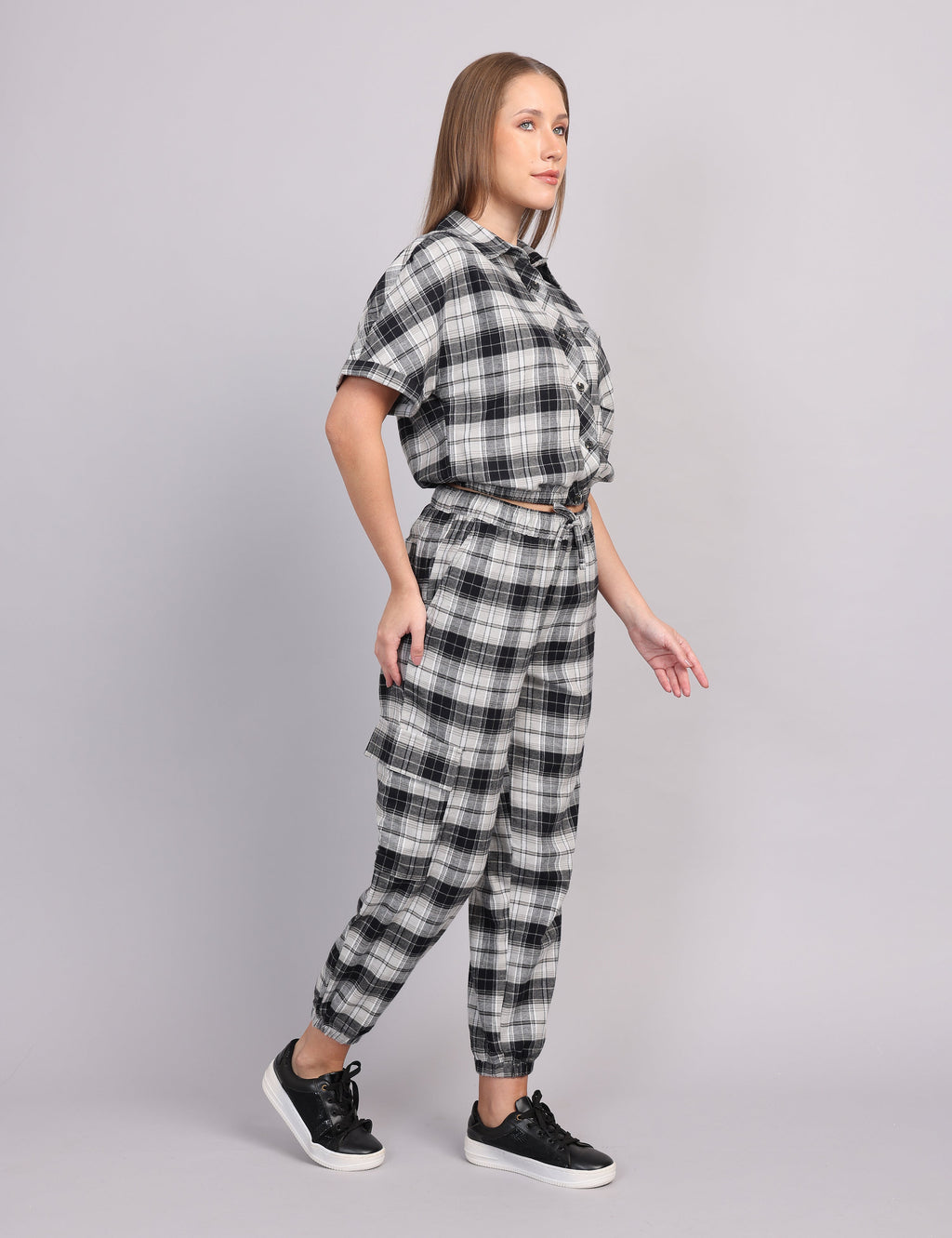 Women’s Grey Flannel Cord Set