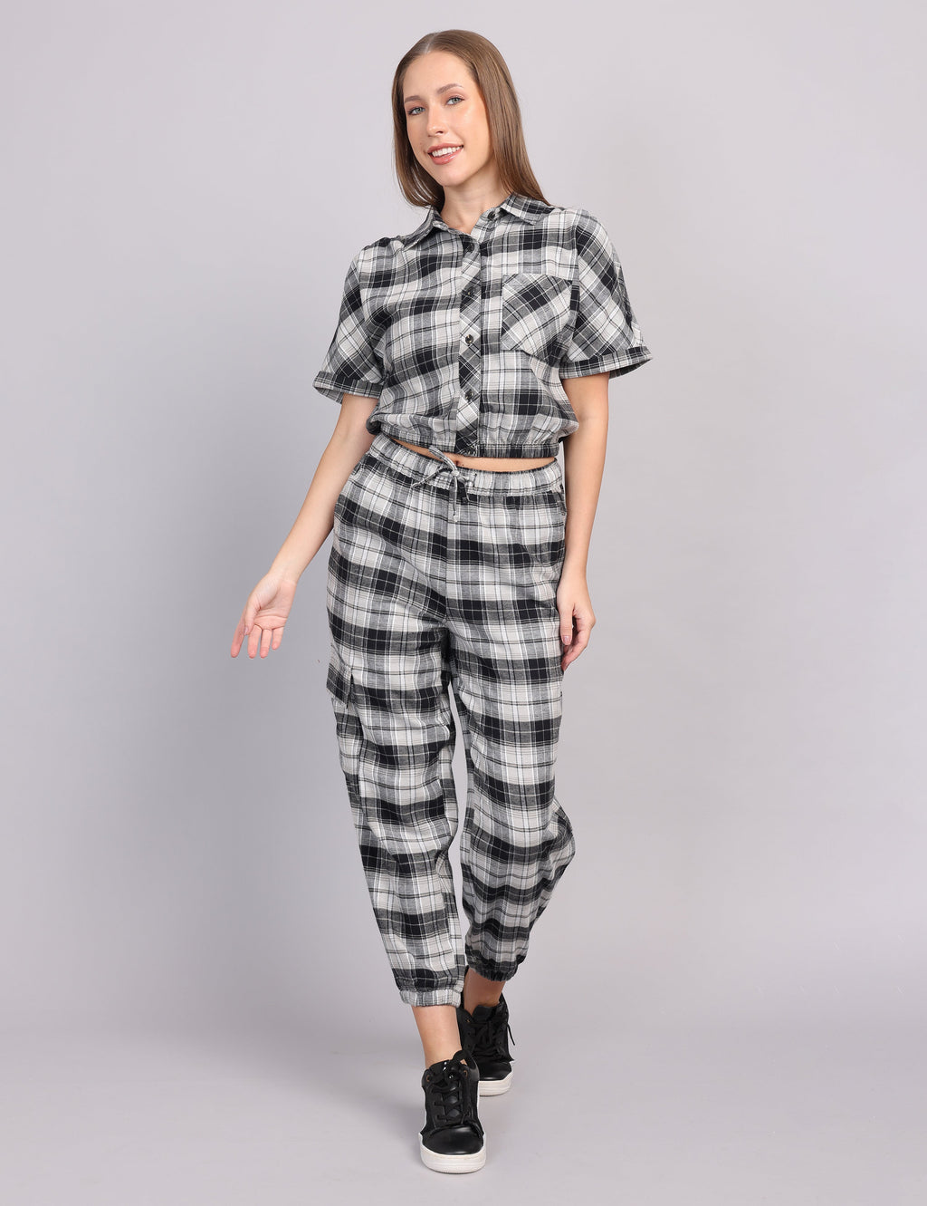 Women’s Grey Flannel Cord Set