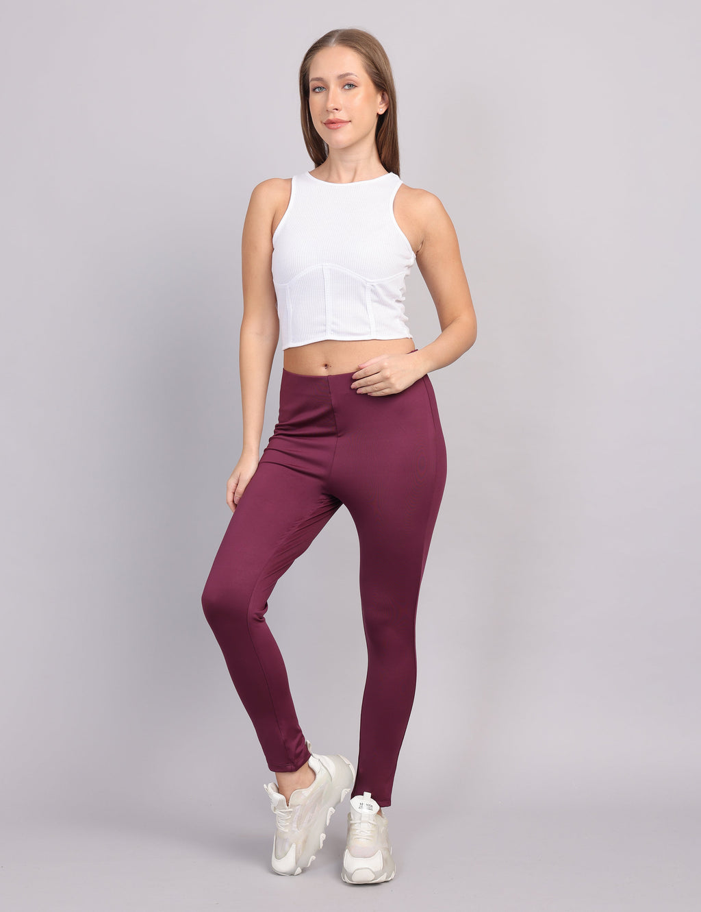 Wearhouse Women’s Slim Fit Tregging – Wine