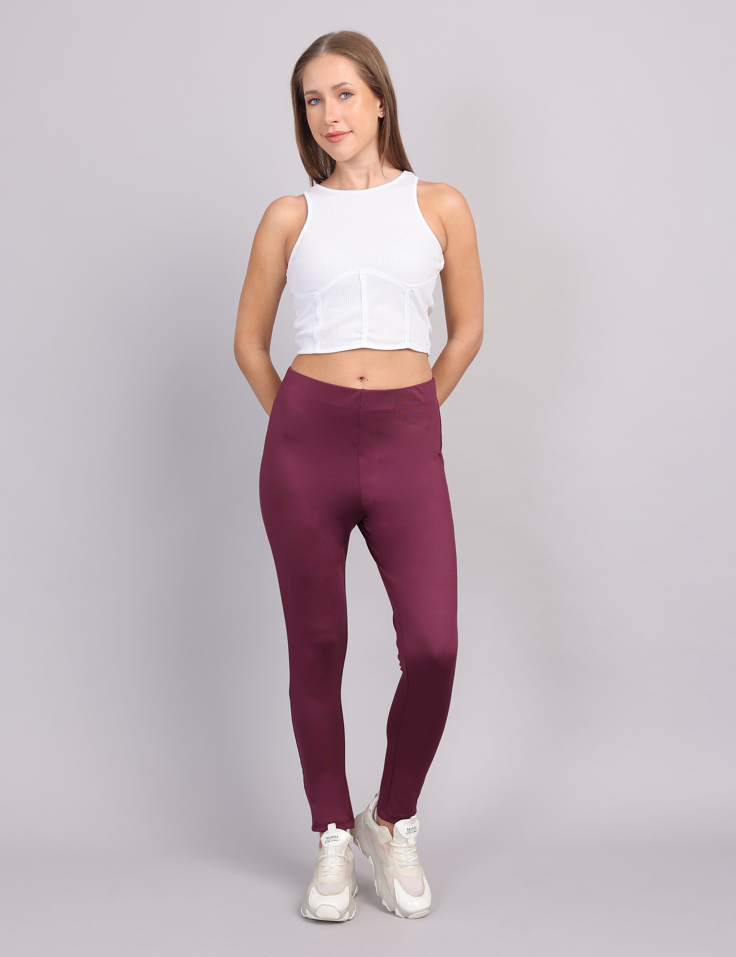 Wearhouse Women’s Slim Fit Tregging – Wine