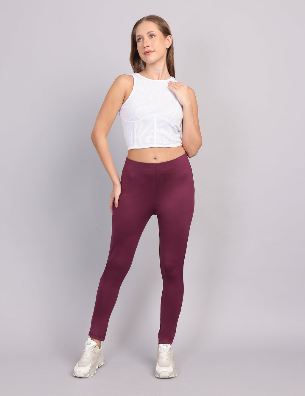 Wearhouse Women’s Slim Fit Tregging – Wine